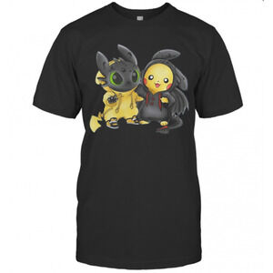 Baby Toothless And Pikachu T-Shirt